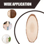 Oval Shaped Unfinished Wooden Slice