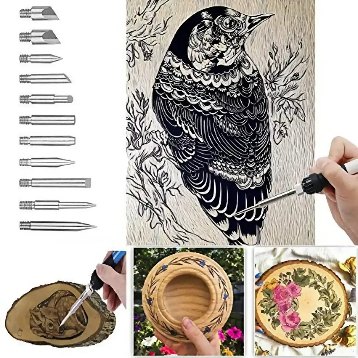 Pyrography Pen. 71PCS Wood Burning Tool Kit